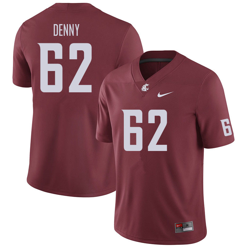 Men #62 Jon Denny Washington State Cougars Football Jerseys Sale-Crimson - Click Image to Close